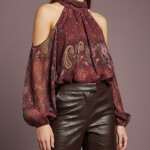 OMZU AÇIK BLUZ BORDO