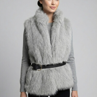 KEMERLİ KÜRK YELEK