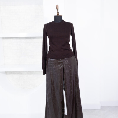 DERİ KROKODİL PANTOLON